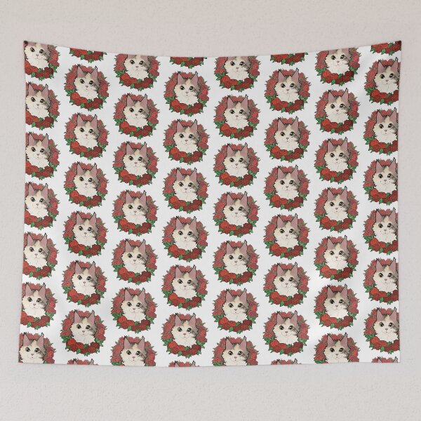 Item preview, Calico cat mainecoon with roses designed and sold by Kristoffersson.