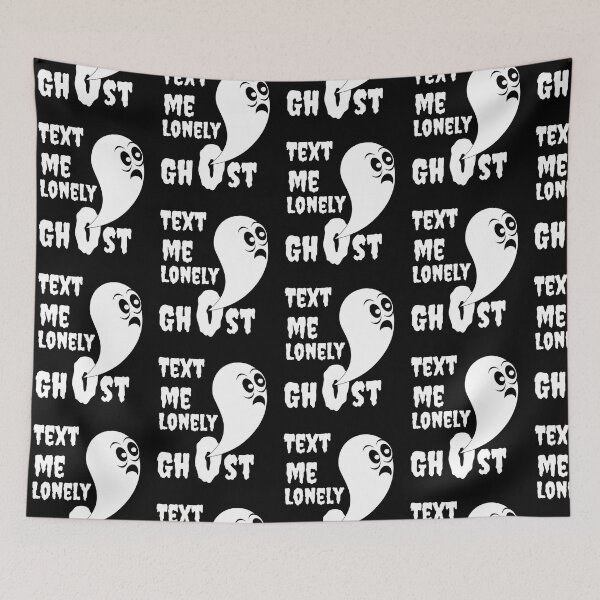 Item preview, Text Me Lonely Ghost/Funny message/ text me when you get home,trend y clothing  designed and sold by Reddiamond3 ⭐⭐⭐⭐⭐.
