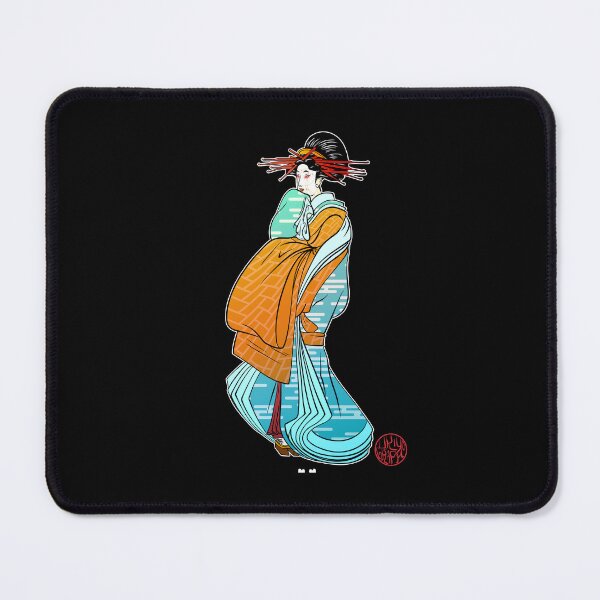 Item preview, Bijinga - robot geisha with red eyes designed and sold by Ukiyograph.