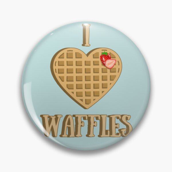 Item preview, I Heart Waffles, Fun Waffle Heart Design, Perfect For International Waffle Day designed and sold by TrulyEpoque.