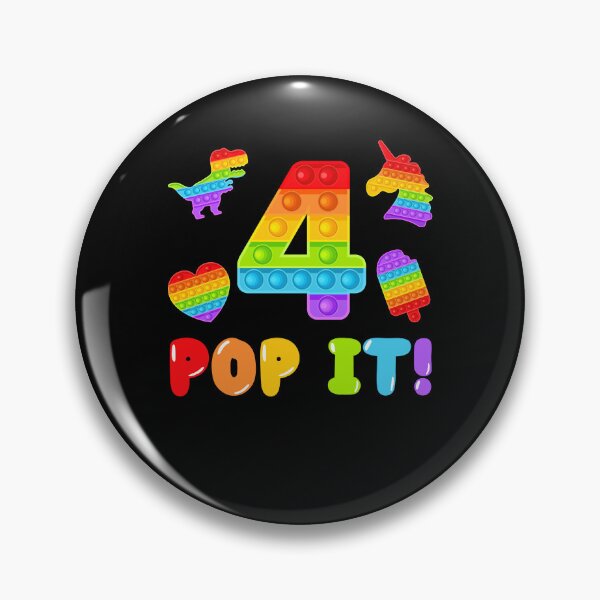 Item preview, Pop It Fidget 4th Birthday Gift Colorful Pop It Toys Girls Boys Shirt designed and sold by Master Jay.