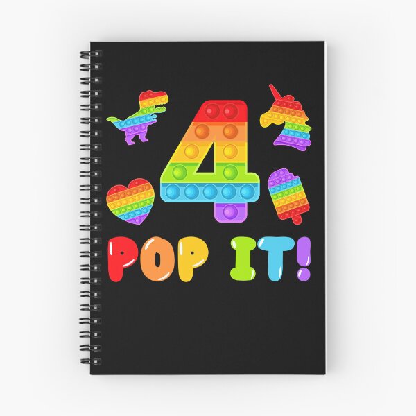 Item preview, Pop It Fidget 4th Birthday Gift Colorful Pop It Toys Girls Boys Shirt designed and sold by Master Jay.