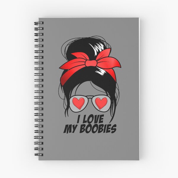 Item preview, I Love My Boobies Messy Bun Women's Love My Boobies Gear designed and sold by DynamicDesign.