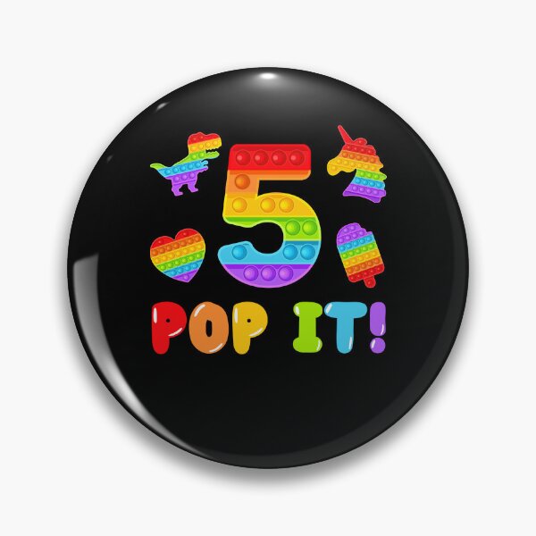 Item preview, Pop It Fidget 5th Birthday Gift Colorful Pop It Toys Girls Boys Shirt designed and sold by Master Jay.