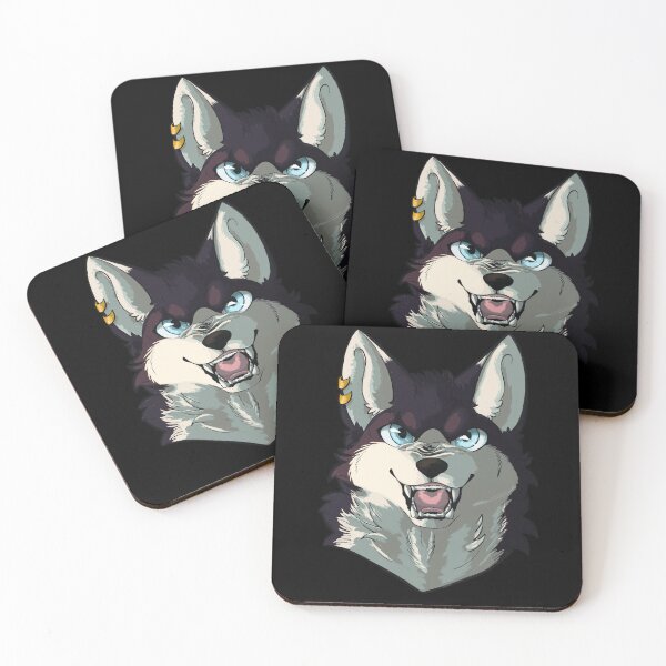 Item preview, Angry purple wolf with iceblue eyes designed and sold by Kristoffersson.