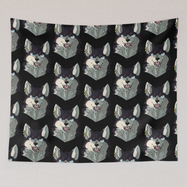 Item preview, Angry purple wolf with iceblue eyes designed and sold by Kristoffersson.