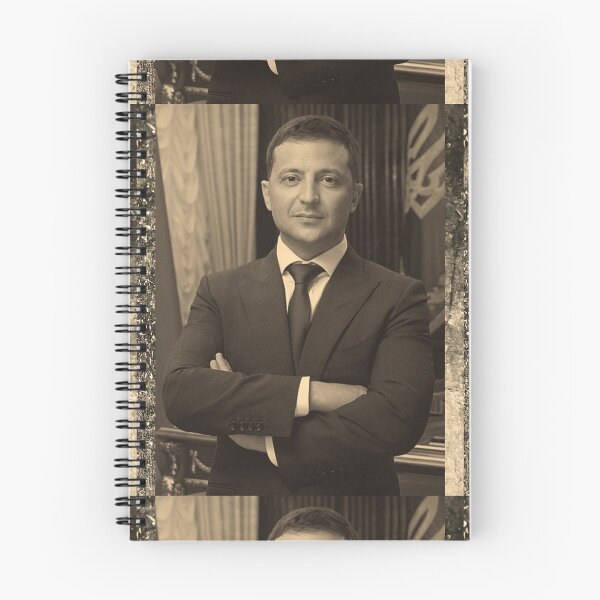 Item preview,  Sepia Filter Official Portrait Of Volodymyr Zelensky ~ President.gov.ua Design  designed and sold by EarthArtDesigns.