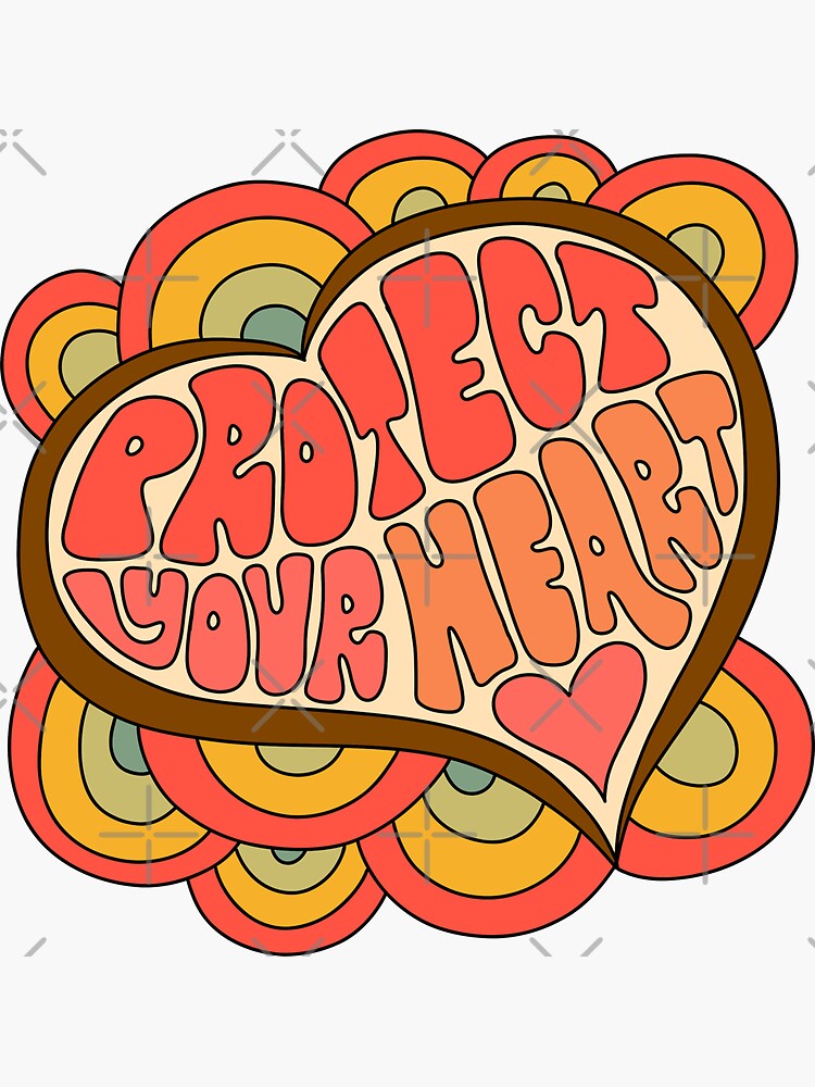 Thumbnail 3 of 3, Sticker, Protect Your Heart designed and sold by ChelseaZo.