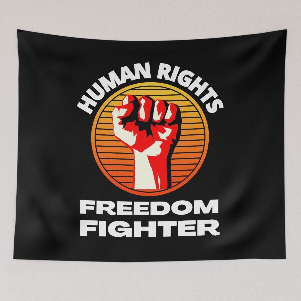 Item preview, Human Rights Freedom Fighter Fighting For Human Rights designed and sold by RGRamsey.