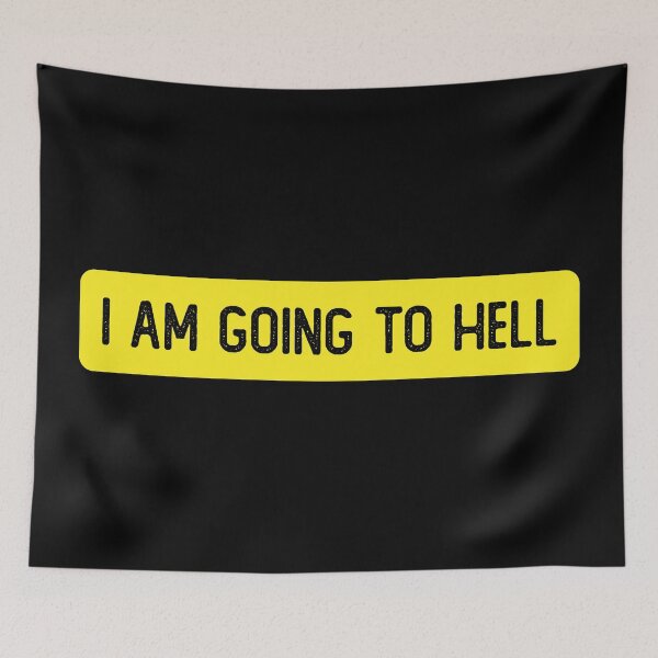 Item preview, I Am Going To Hell Cool Helmet designed and sold by Sour Soul.