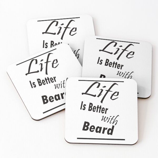 Item preview, Life Is Better With Beard  designed and sold by The Happiness Market .
