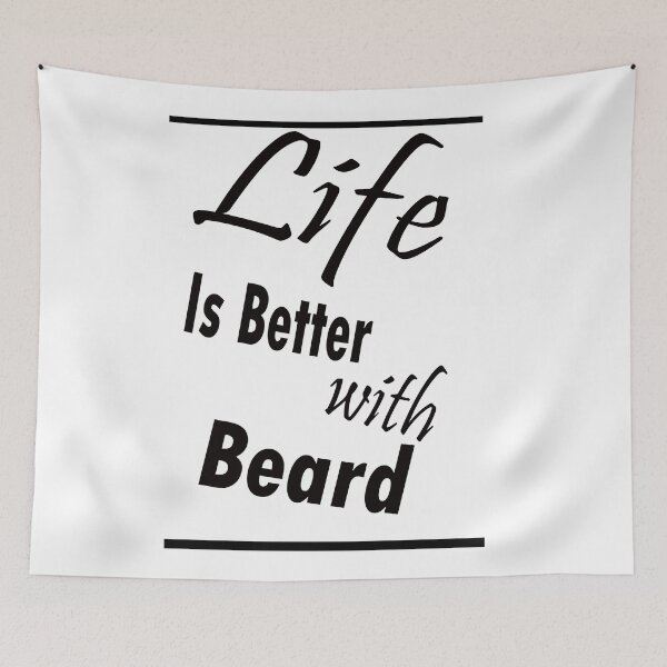 Item preview, Life Is Better With Beard  designed and sold by The Happiness Market .