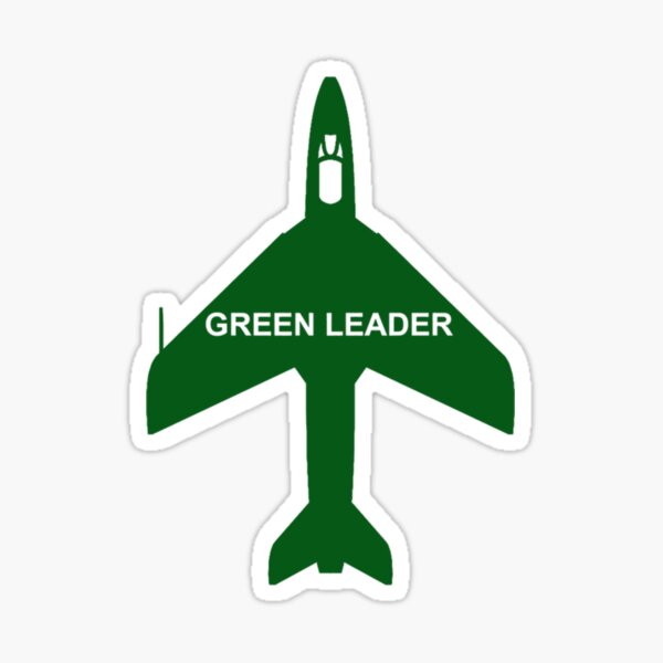 Item preview, Green Leader Silouette (Hawker Hunter)    designed and sold by logeticTreasure.