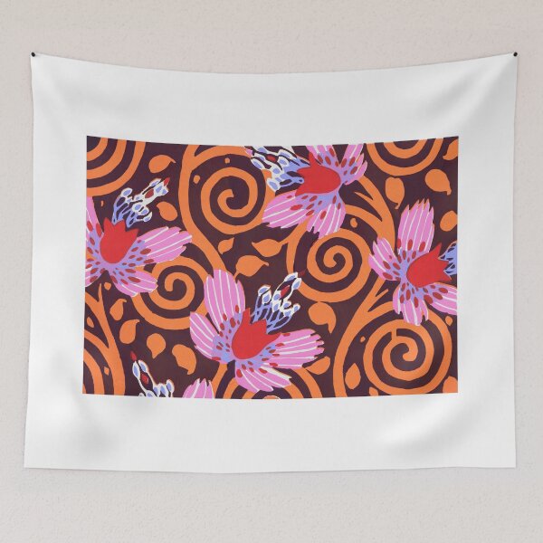 Item preview, Vintage flower pattern designed and sold by gizmut.
