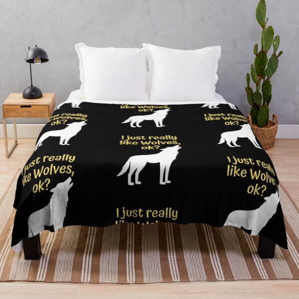Item preview, I just really like wolves,ok? t-shirts designed and sold by Dailyanimal.