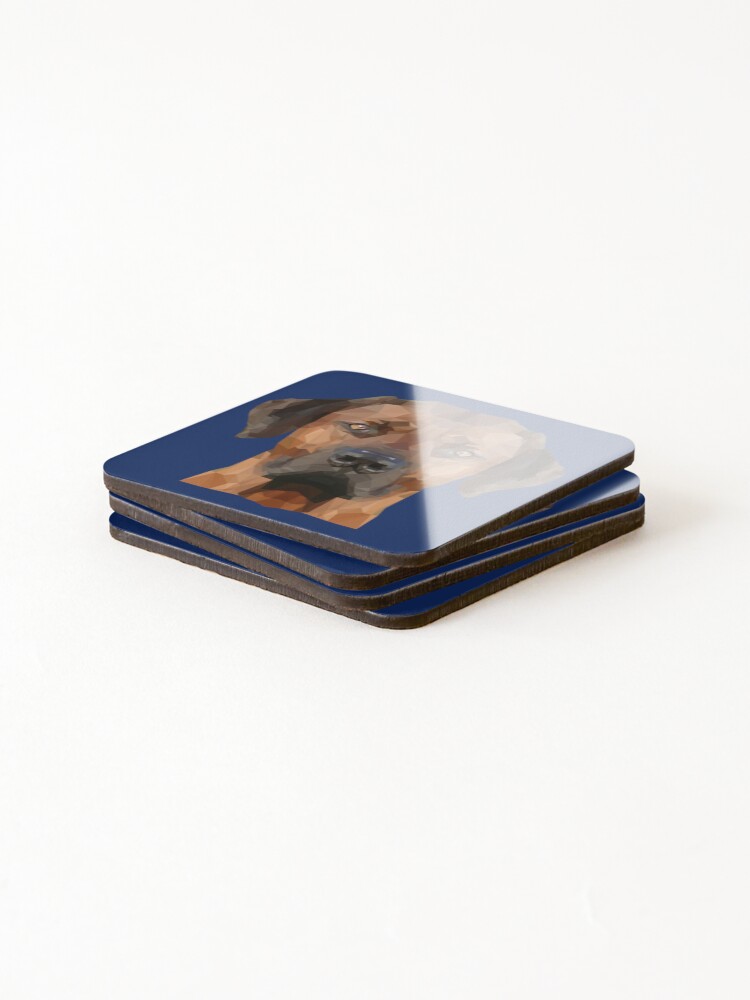 Thumbnail 4 of 5, Coasters (Set of 4), Rhodesian Ridgeback    designed and sold by logeticTreasure.