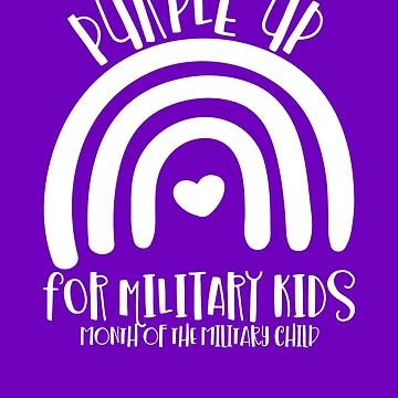 Imagen de la obra Purple Up For Military Kids Little Hero Military Child Month Gear de DynamicDesign