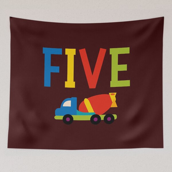 Item preview, Five 5th Birthday 5 Years Old Boy Construction  Party  designed and sold by mjamerearieona.