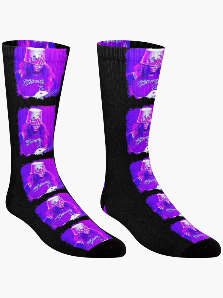 Aperçu 3 sur 5. Chaussettes avec l'œuvre Buckethead créée et vendue par Raeex.