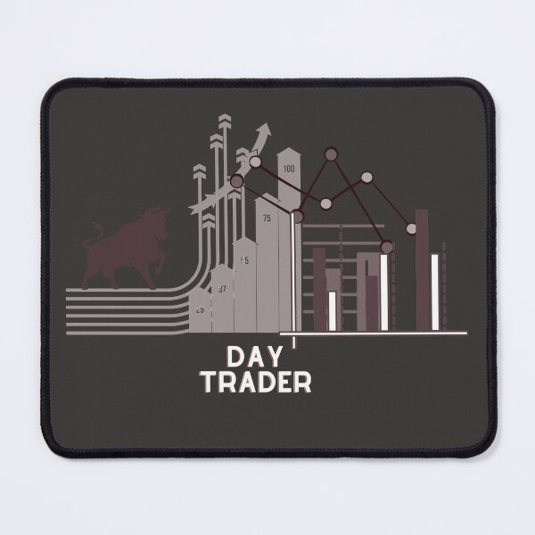 Item preview, Day Trader | Traders gift | Gift for Stock market, forex, options, crypto and day traders | Elegant design | Bull with Charts designed and sold by TradingTeesKids.