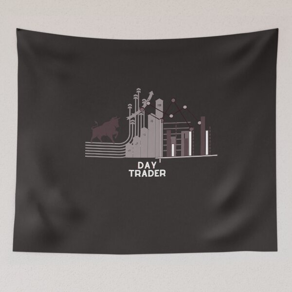 Item preview, Day Trader | Traders gift | Gift for Stock market, forex, options, crypto and day traders | Elegant design | Bull with Charts designed and sold by TradingTeesKids.