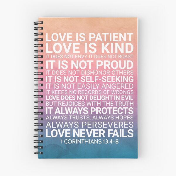 Item preview, Love Is Patient, Love Is Kind, 1 Corinthians 13:4-8, Bible Verse, Watercolor Scripture Art designed and sold by aenaonartwork.