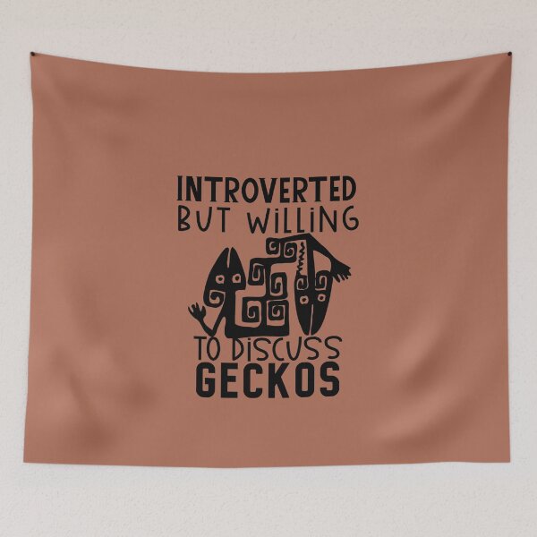 Item preview, Introverted but Willing to Discuss Geckos, Fat Tail Gecko, Reptile Geckos Fat Tailed designed and sold by DiensDesign.