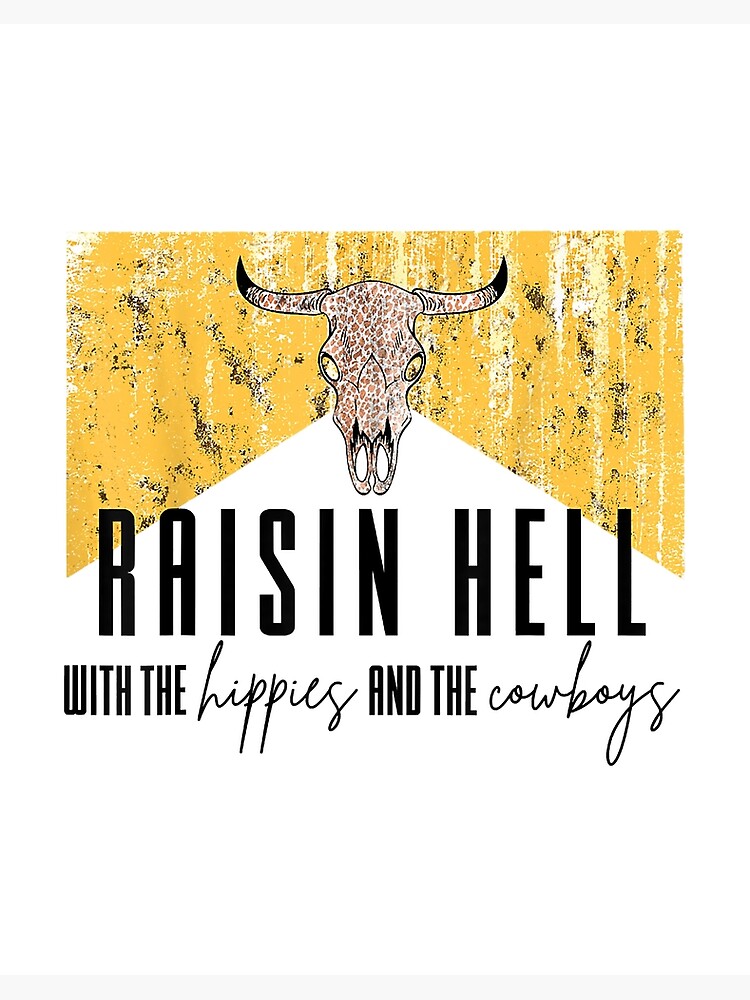 Raising Hell with the Hippies & the Cowboys Tie Dye Short Sleeve Shirt