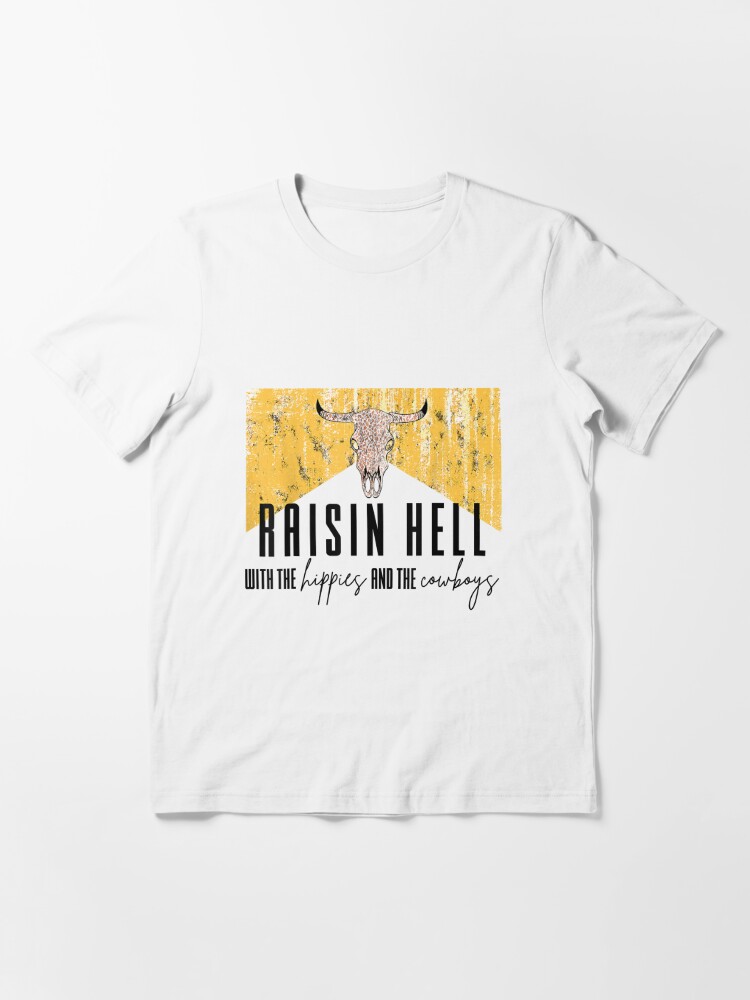 Raising Hell with the Hippies & the Cowboys Tie Dye Short Sleeve Shirt