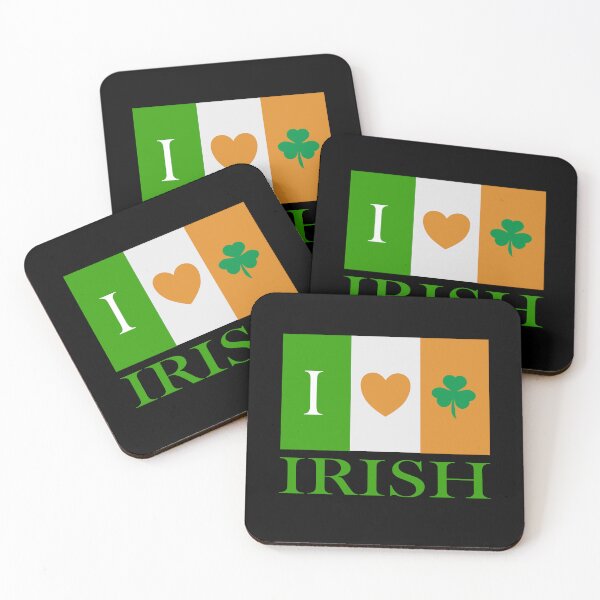 Item preview, I Heart Shamrocks Irish Flag Happy St. Patrick's Day designed and sold by ZiesMerch.