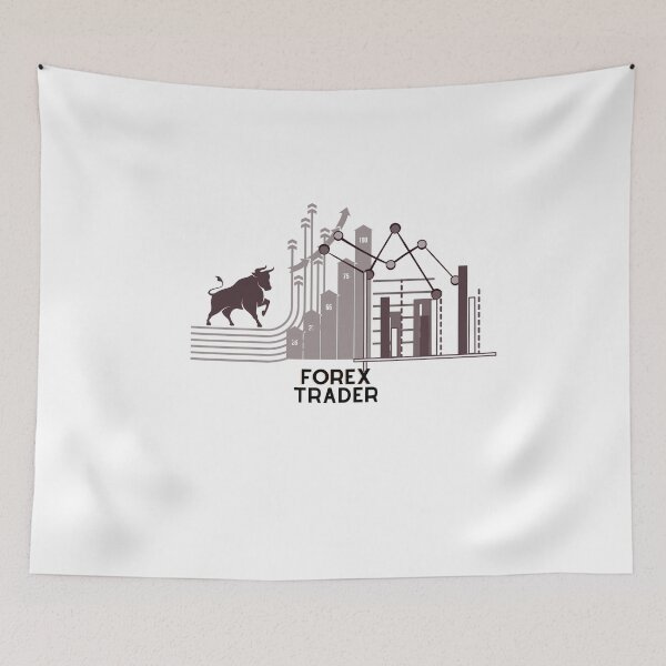 Item preview, Forex Trader | Traders Gift | Gift for stocks, forex, options, crypto and day traders | Elegant design | Bull with Charts designed and sold by TradingTeesKids.