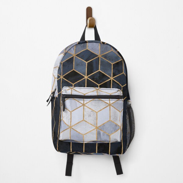 Item preview, Dark Blue Gradient Cubes Pattern designed and sold by AmbienceArt.