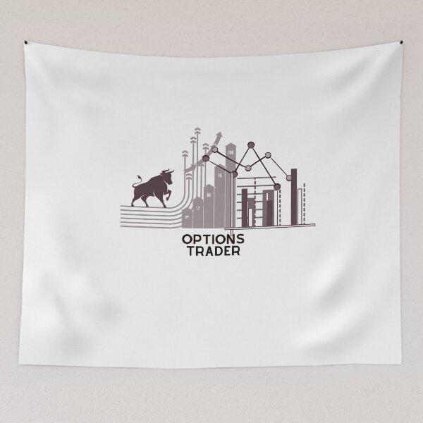 Item preview, Options Trader | Traders Gift | Gift for stocks, forex, options, crypto and day traders | Elegant design | Bull with Charts designed and sold by TradingTeesKids.