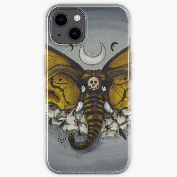 Death's Head Hawk Moth Elephant iPhone Soft Case