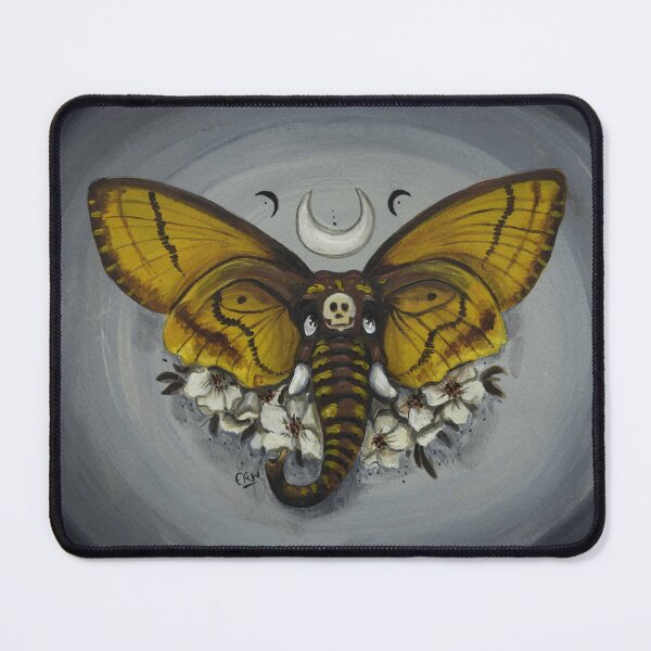 Death's Head Hawk Moth Elephant Mouse Pad