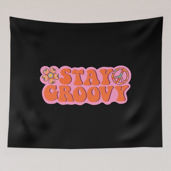 Item preview, Stay Groovy Hippie Retro Style designed and sold by shannange.