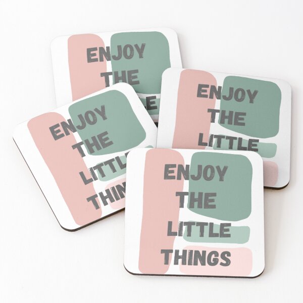 Item preview, Enjoy the little things, Inspirational life quote (color palate, colour pallete)  designed and sold by Sanaura.