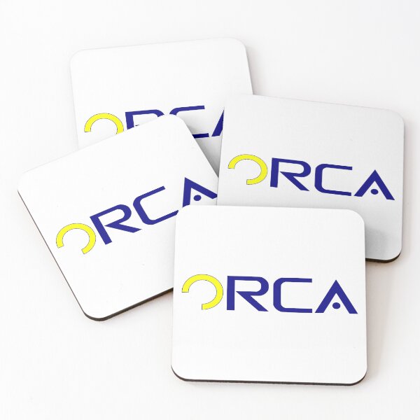 Item preview, Orca Logo Oceanic Research Center Australia Oceangirl Ocean Girl blue yellow contoured designed and sold by Future Nerd.
