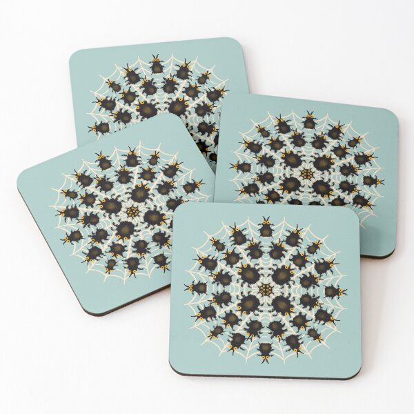 Item preview, Cute entomology bugs on spiderweb goblincore designed and sold by Boriana Giormova.