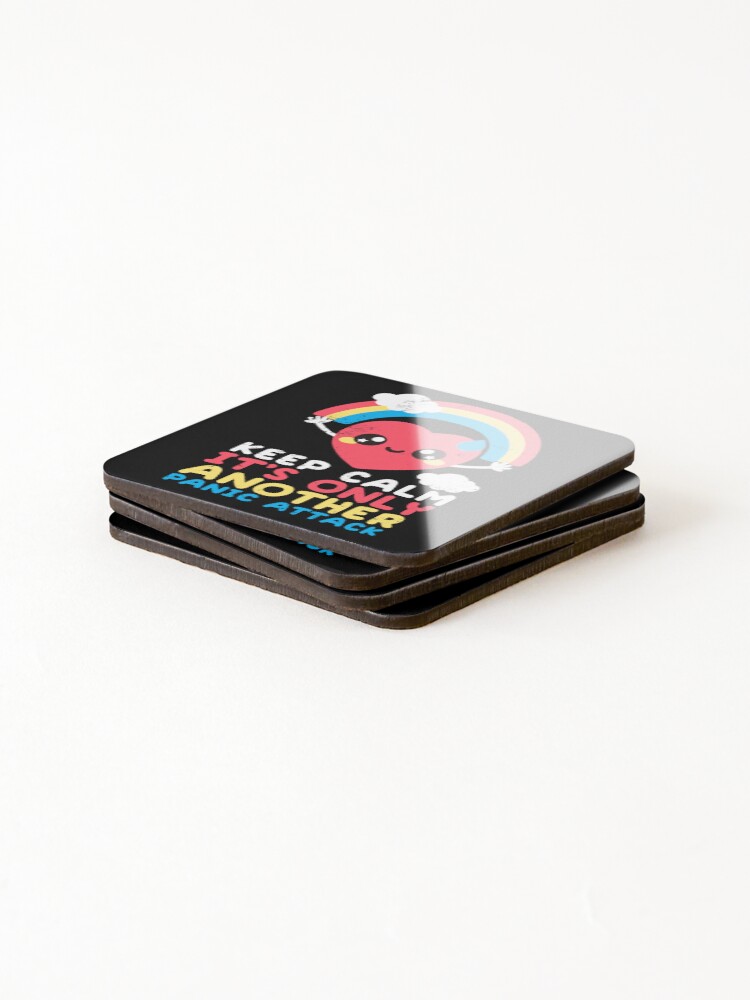 Thumbnail 4 of 5, Coasters (Set of 4), panic attack designed and sold by NemiMakeit.
