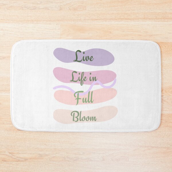 Item preview, Live life in full bloom , Inspirational life quote (color palate, colour pallete)  designed and sold by Sanaura.