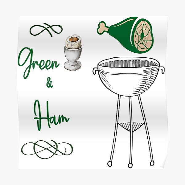 "Green eggs and ham shirt ,Green eggs and ham tshirt ," Poster for