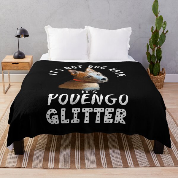 Item preview, It's not dog hair it's PORTUGUESE PODENGO glitter funny dog quote designed and sold by theshirtinator.