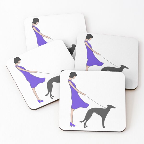 Item preview, Beautiful woman with a dog illustration designed and sold by ManifestoDesign.