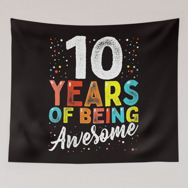 Item preview, Womens 10 Years Of Being Awesome 10 Years Old 10th Birthday  designed and sold by Christmas222.