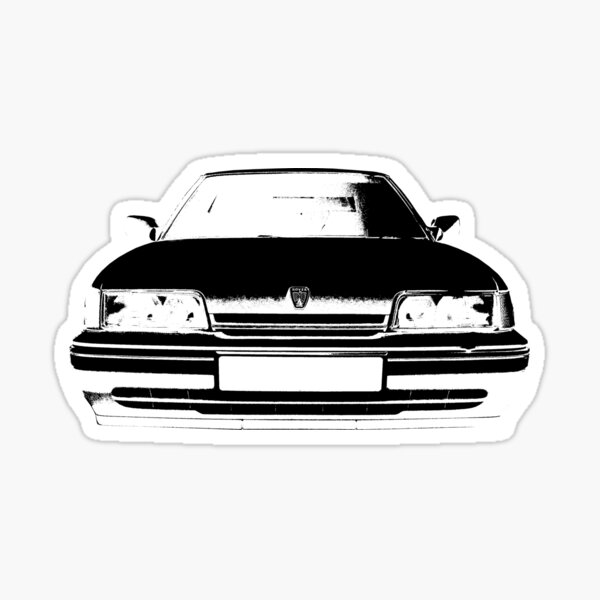 "Rover 800 series 1990s British classic car monoblock white" Sticker