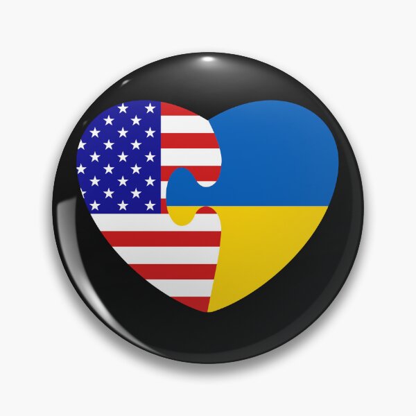 Item preview, USA stands with Ukraine designed and sold by River Graphic Design.