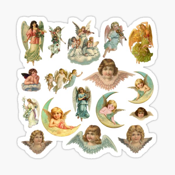 Angels And Cherubs Sticker By Epitomegirl Redbubble 6010