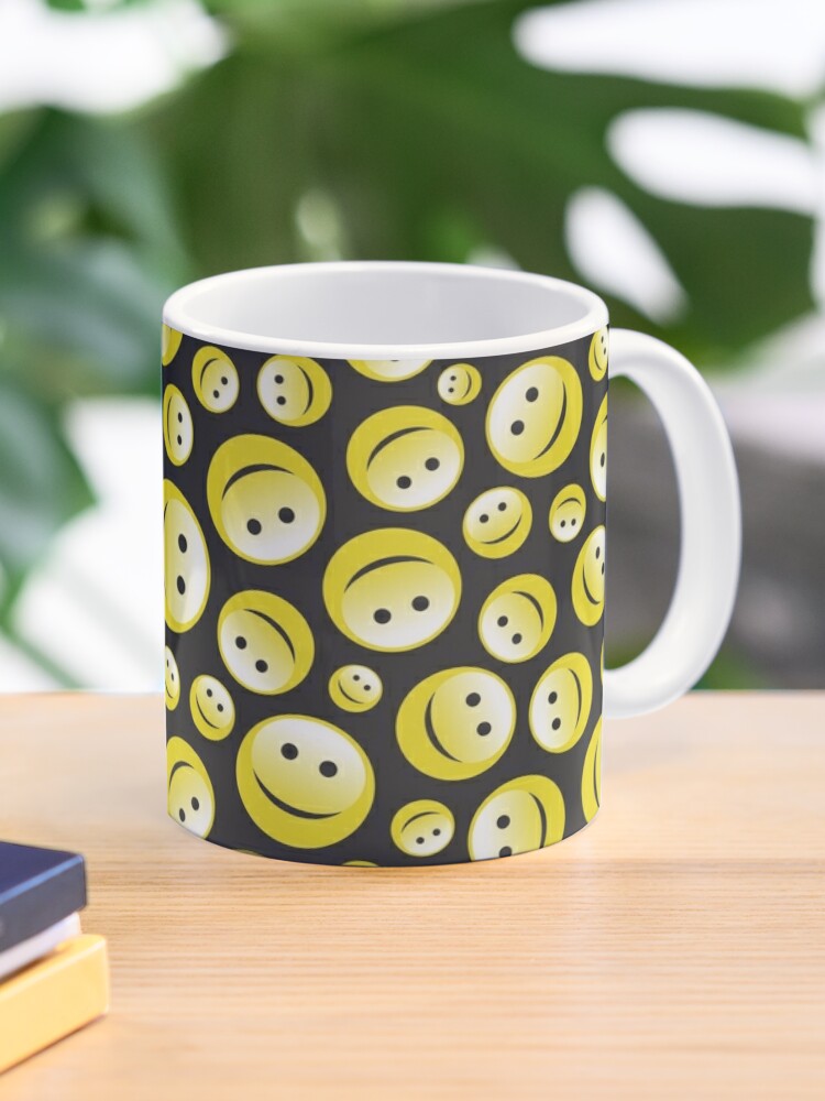 Smiley cara feliz emojis Taza de caf