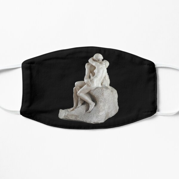 The Kiss - Auguste Rodin,  Le Baiser-Rodin sculpture Flat Mask